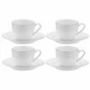 Royal Worcester Serendipity Platinum Set Of 4 Teacup & Saucers -HARTS OF STUR Sales SDPPL5576 XB Royal Worcester Set of 4 Serendipity Platinum Teacup And Saucers