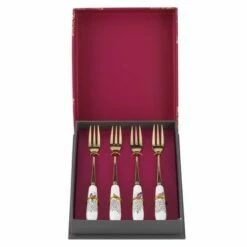 Sara Miller Chelsea Collection Set Of 4 Pastry Forks -HARTS OF STUR Sales SMC1102 XG Sara Miller Set of 4 Chelsea Collection Pastry Forks 2