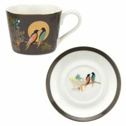 Sara Miller Chelsea Collection Espresso Cup & Saucer Set Of 4 -HARTS OF STUR Sales SMC79194 XG Sarah Miller Chelsea Collection Espresso Cup Saucer Set 4