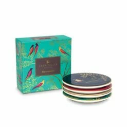 Sara Miller Chelsea Collection Ceramic Coaster Set -HARTS OF STUR Sales SMC79409XG Sara Miller Chelsea Ceramic Coaster Set 1