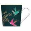 Sara Miller Chelsea Collection Dark Green Mug