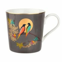 Sara Miller Chelsea Collection Dark Grey Mug