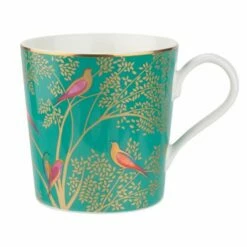 Sara Miller Chelsea Collection Green Mug