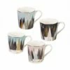 Sara Miller Frosted Pines Collection Set Of 4 Mugs -HARTS OF STUR Sales SMFP79175 XG Sara Miller Frosted Pines Collection Set of 4 Mugs