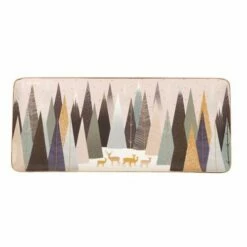 Sara Miller Frosted Pines Collection Deer Sandwich Tray -HARTS OF STUR Sales SMFPD78970 XG Sara Miller Frosted Pines Collection Sandwich Tray Deer 2