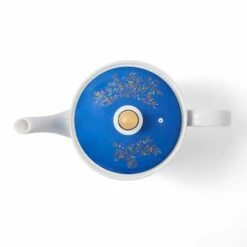 Sara Miller India Collection Tea Pot Lattice Window's Indigo -HARTS OF STUR Sales SMII78923 XG Sara Miller India Collection Tea Pot Lattice Windows Indigo 3