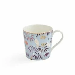 Sara Miller India Collection Mug Crane Garden Sky Blue -HARTS OF STUR Sales SMIS78914 XG Sara Miller India Collection Mug Crane Garden Sky Blue 2