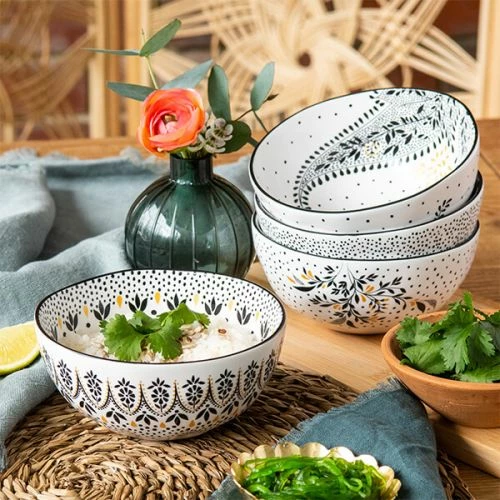 Sara Miller Artisanne Noir Set Of 4 Small Bowls 7 Sara Miller Artisanne Noir Set Of 4 Small Bowls - Image 5