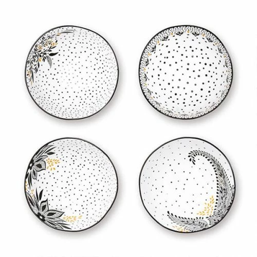 Sara Miller Artisanne Noir Set Of 4 Small Bowls 3 Sara Miller Artisanne Noir Set Of 4 Small Bowls