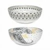 Sara Miller Artisanne Noir Set Of 2 Large Bowls -HARTS OF STUR Sales SMN79425XD Sara Miller Artisanne Noir Large Bowl Set of 2