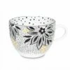 Sara Miller Artisanne Noir Lotus Mug -HARTS OF STUR Sales SMNL79419XD Sara Miller Artisanne Noir Collection Mug Lotus