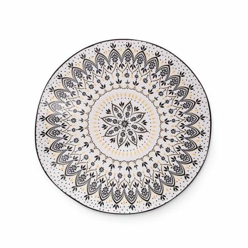 Sara Miller Artisanne Noir Mandala Medium Serving Bowl 3 Sara Miller Artisanne Noir Mandala Medium Serving Bowl