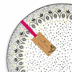 Sara Miller Artisanne Noir Mandala Large Serving Bowl 9 Sara Miller Artisanne Noir Mandala Large Serving Bowl -HARTS OF STUR Sales SMNM79423XT Sara Miller Artisanne Noir Large Serving Bowl Mandala 3