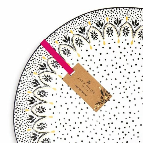 Sara Miller Artisanne Noir Mandala Large Serving Bowl 6 Sara Miller Artisanne Noir Mandala Large Serving Bowl - Image 4