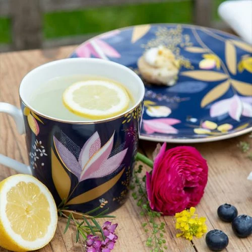 Sara Miller Orchard Navy Mug 8 Sara Miller Orchard Navy Mug - Image 6