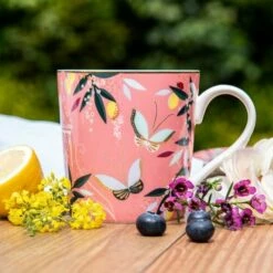 Sara Miller Orchard Peach Mug -HARTS OF STUR Sales SMOP78914 XG Sara Miller Orchard Peach Mug 4