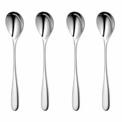 Robert Welch Stanton Bright Long Handled Spoon 4 Piece Set