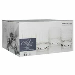 Mikasa Cheers Set Of 4 12.75oz Tumblers -HARTS OF STUR Sales SW910 415 Mikasa Cheers Set Of 4 12 75oz Tumblers 1