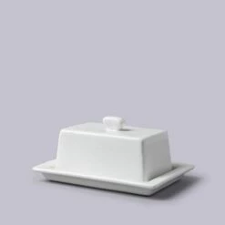 W.M.Bartleet & Sons Traditional Butter Plate With Lid 18cm