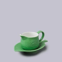 W.M.Bartleet & Sons Mint Sauce Boat With Saucer Green 177ml