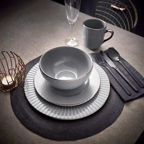 Tower Empire 16 Piece Dinnerware Set Grey 8 Tower Empire 16 Piece Dinnerware Set Grey - Image 6