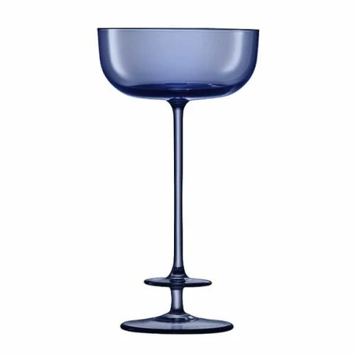 LSA Champagne Theatre 210ml Champagne Saucer Tier / Midnight Blue Set Of 2 4 LSA Champagne Theatre 210ml Champagne Saucer Tier / Midnight Blue Set Of 2 - Image 2