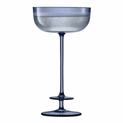 LSA Champagne Theatre 210ml Champagne Saucer Tier / Midnight Blue Set Of 2 5 LSA Champagne Theatre 210ml Champagne Saucer Tier / Midnight Blue Set Of 2 - Image 3