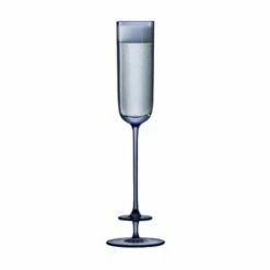 LSA Champagne Theatre 130ml Champagne Flute Tier / Midnight Blue Set Of 2 -HARTS OF STUR Sales TH05 G1558 05 165 LSA Champagne Theatre 130ml Champagne Flute Tier Midnight Blue Set Of 2 2