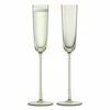 LSA Champagne Theatre 120ml Champagne Flute Braid / Smoke Grey Set Of 2 -HARTS OF STUR Sales TH08 G1555 04 164 LSA Champagne Theatre 120ml Champagne Flute Braid Smoke Grey Set Of 2