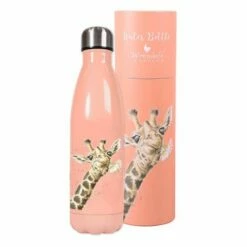 Wrendale Designs Giraffe Water Bottle -HARTS OF STUR Sales WB003 Wrendale Giraffe Water Bottle 1