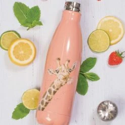 Wrendale Designs Giraffe Water Bottle -HARTS OF STUR Sales WB003 Wrendale Giraffe Water Bottle 3