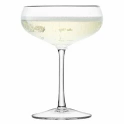 LSA Wine Champagne Saucer 215ml Clear Set Of Four 7 LSA Wine Champagne Saucer 215ml Clear Set Of Four -HARTS OF STUR Sales WI24 G1154 08 301 LSA Wine Champagne Saucer Set Clear 2