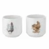 Wrendale Designs Set Of 2 Egg Cups -HARTS OF STUR Sales WN3918 XD Portmeirion Wrendale Egg Cups
