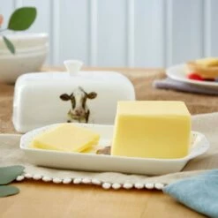 Wrendale Designs Covered Butter Dish Cow -HARTS OF STUR Sales WN4382 XW Wrendale Designs Covered Butter Dish Cow 4