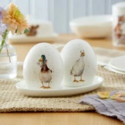 Wrendale Designs Salt & Pepper Pots With Tray Ducks -HARTS OF STUR Sales WN4383 XG Wrendale Designs Salt And Peppe With Tray Ducks 4