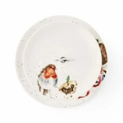 Wrendale Designs 2 Tiered Cake Stand Robin & Bunny -HARTS OF STUR Sales WNA4375XG Wrendale Designs 2 Tiered Cake Stand Robin and Bunny 2