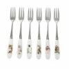 Wrendale Designs Christmas Pastry Forks Set Of 6 -HARTS OF STUR Sales WNB1102XG Wrendale Designs Christmas Collection Pastry Forks Set Of 6