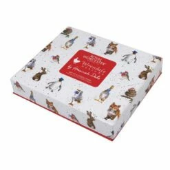 Wrendale Designs Christmas Pastry Forks Set Of 6 -HARTS OF STUR Sales WNB1102XG Wrendale Designs Christmas Collection Pastry Forks Set Of 6 3