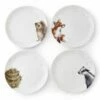 Wrendale Designs Set Of 4 Coupe Plates, 27cm (Badger, Hedgehog, Fox & Owl) 2 Wrendale Designs Set Of 4 Coupe Plates, 27cm (Badger, Hedgehog, Fox & Owl) -HARTS OF STUR Sales WNB4077 XB Wrendale Designs Coupe Plate Set Of 4 27cm