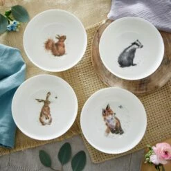 Wrendale Designs Set Of 4 Deep Bowls (Badger, Hare, Squirrel & Fox) 11 Wrendale Designs Set Of 4 Deep Bowls (Badger, Hare, Squirrel & Fox) -HARTS OF STUR Sales WNET4311 XB Wrendale Designs Deep Bowl Set Of 4 Assorted 3