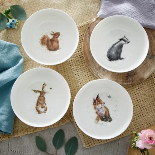 Wrendale Designs Set Of 4 Deep Bowls (Badger, Hare, Squirrel & Fox) 6 Wrendale Designs Set Of 4 Deep Bowls (Badger, Hare, Squirrel & Fox) - Image 4