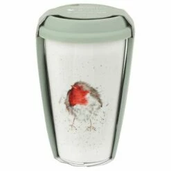 Wrendale Designs Travel Mug Robin