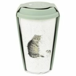 Wrendale Designs Travel Mug Cat & Mouse