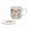 Wrendale Designs Mug & Coaster Family Christmas -HARTS OF STUR Sales WNLX3943 XG Wrendale Family Christmas Mug And Coaster