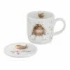 Wrendale Designs Mug & Coaster Flying The Nest -HARTS OF STUR Sales WNMB3943 XG Wrendale Flying The Nest Mug And Coaster