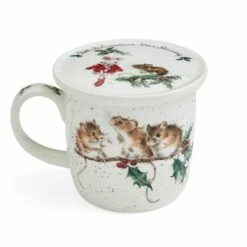 Wrendale Designs Mug And Coaster Winter Mice -HARTS OF STUR Sales WNMZ3943XG Wrendale Designs Winter Mice 2