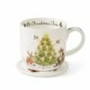 Wrendale Designs Mug And Coaster Set Oh Christmas Tree -HARTS OF STUR Sales WNRC3943XG Wrendale Designs Oh Christmas Tree Mix