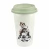 Wrendale Designs Rabbit, Guinea Pig, Mouse Travel Mug -HARTS OF STUR Sales WNRV78753 XW Wrendale Designs Rabbit Guinea Pig Mouse Travel Mug