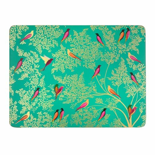 Sara Miller Chelsea Collection Set Of 4 Green Placemats 5 Sara Miller Chelsea Collection Set Of 4 Green Placemats - Image 3