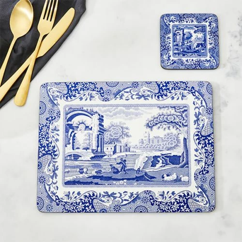 Spode Blue Italian Set Of 6 Placemats 7 Spode Blue Italian Set Of 6 Placemats - Image 5